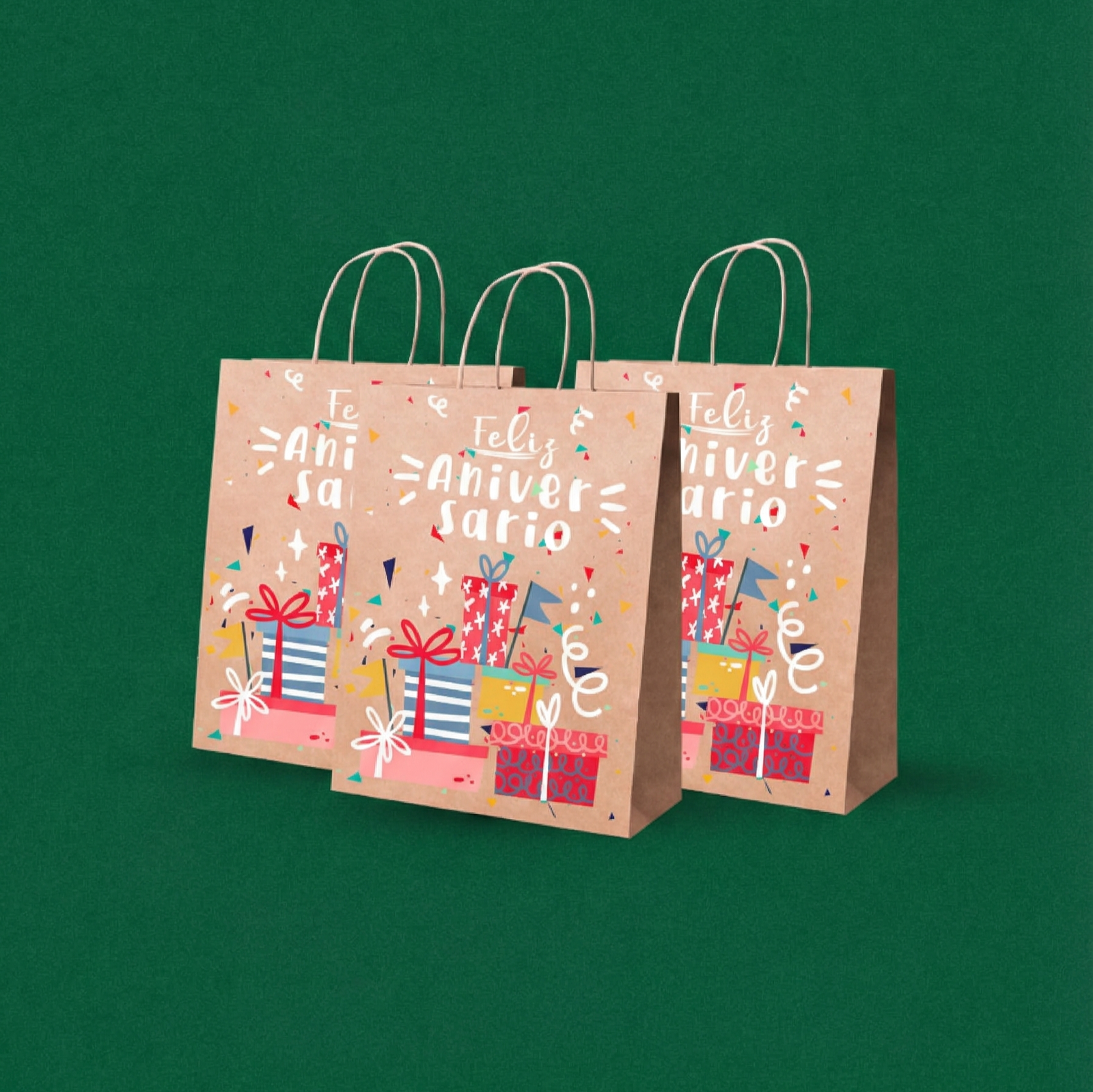 Sacolas Feliz Aniversário